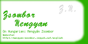zsombor mengyan business card
